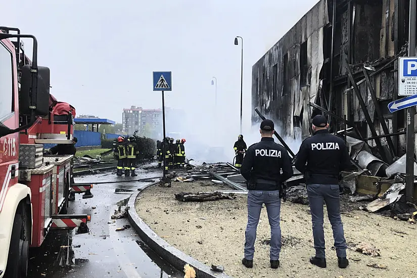 Eight Die As Private Plane Crashes Into Office Building In Milan