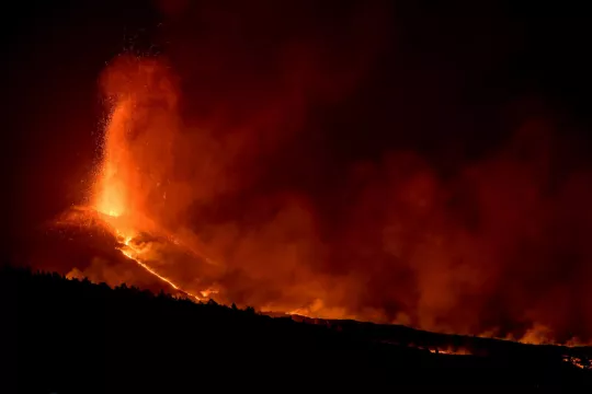 Lava From La Palma Volcano Surges After Crater Collapses