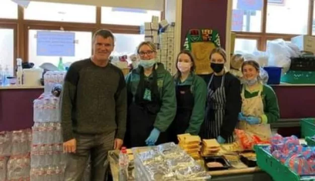 Roy Keane Volunteers At Cork Soup Kitchen
