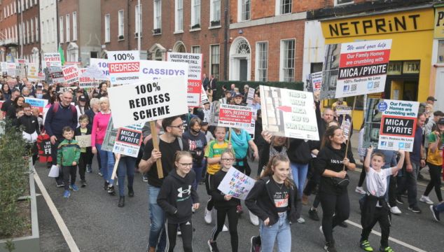 Mica Scandal: Thousands Descend On Dublin To Demand 100% Redress