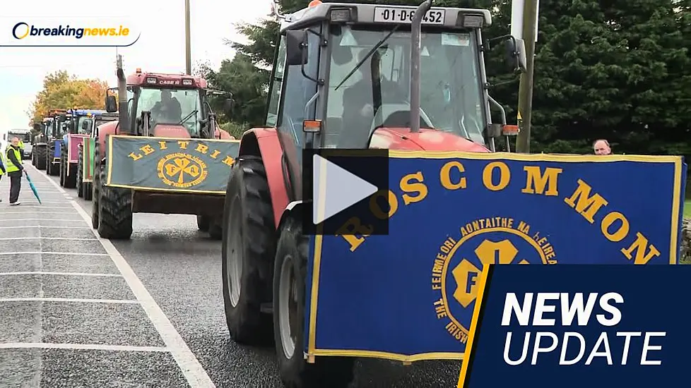 Video: Farmers Hold Rallies Ahead Of Budget Day; Mica Protesters March Through Dublin