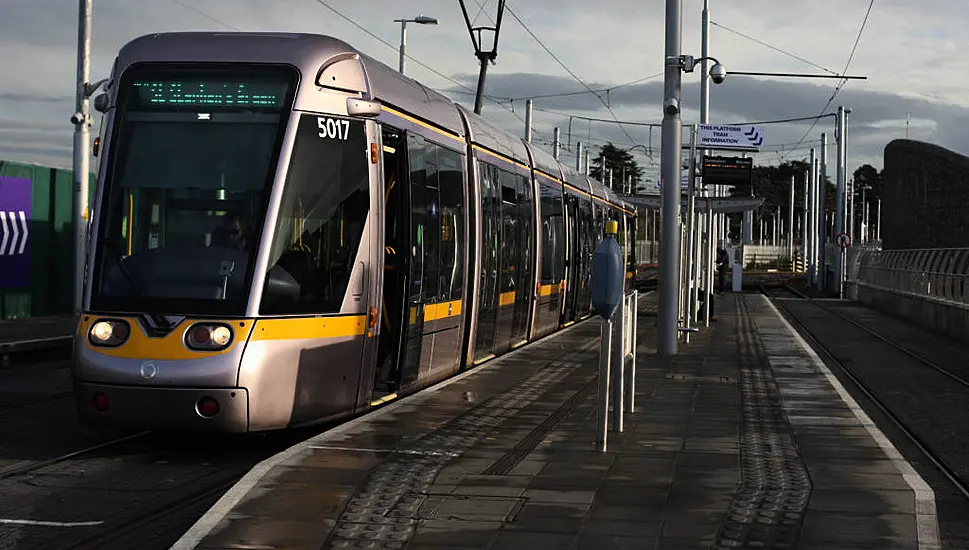 Luas Passengers Face Delays Due To Demonstration In The City Centre