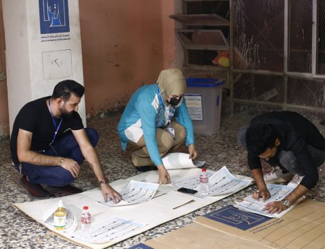 Early Results Show Record Low Turnout In Iraqi Election