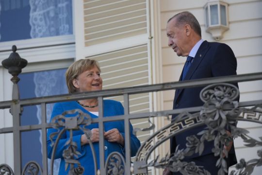 Angela Merkel Holds Farewell Talks With Turkey’s Long-Serving Leader