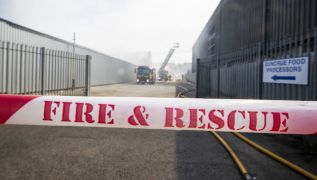 Firefighters Tackle Huge Blaze In Antrim Industrial Estate