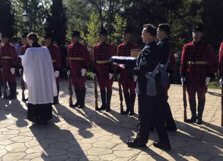 British Serviceman Killed In Action In 1943 Is Laid To Rest In Albania