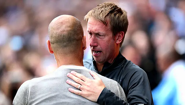 Graham Potter Hoping For ‘A Cuddle’ When Pep Guardiola Returns To Brighton