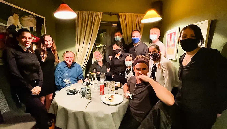 Celebs Take A Break From Filming In Achill To Sample Westport Restaurant