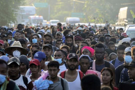 Central American Migrants Continue March North Through Mexico