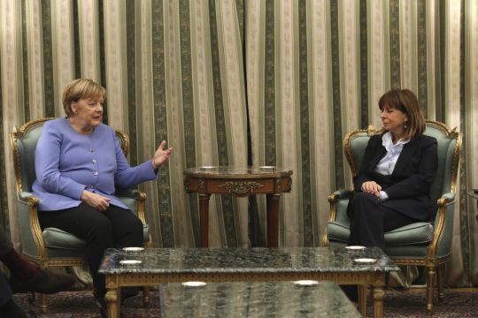 Greek President Tells Angela Merkel That Greece Often Felt Alone