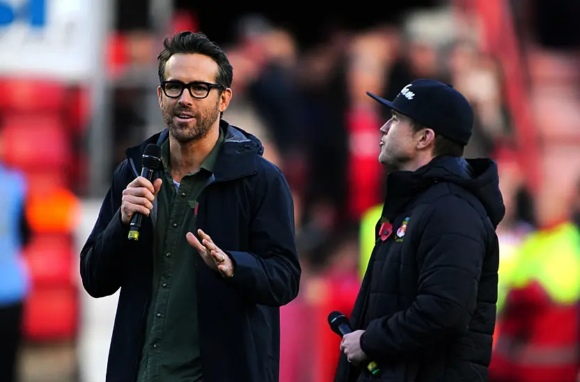 Ryan Reynolds And Rob Mcelhenney Bring Hollywood To Wrexham At First Home Match