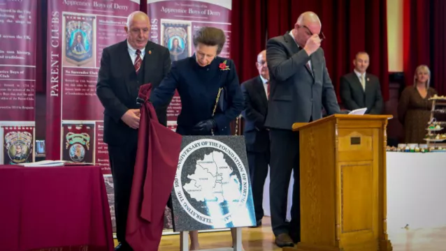 Princess Anne Unveils Stone To Mark Northern Ireland’s Centenary