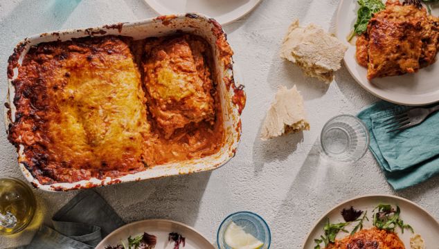 Gino D’acampo’s Spicy Aubergine Bake With Mozzarella And Pecorino Cheese