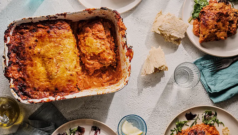 Gino D’acampo’s Spicy Aubergine Bake With Mozzarella And Pecorino Cheese