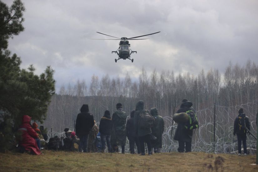 Migrants Camp Overnight At Polish Border After Tense Day