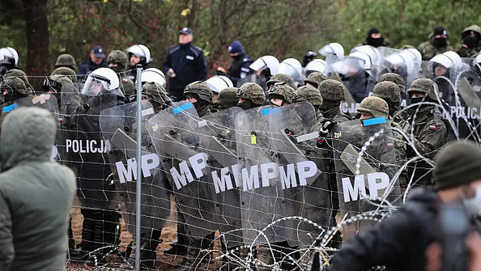 Poland Reports Violent Clashes Overnight As Migrants Attempt New Border Breach