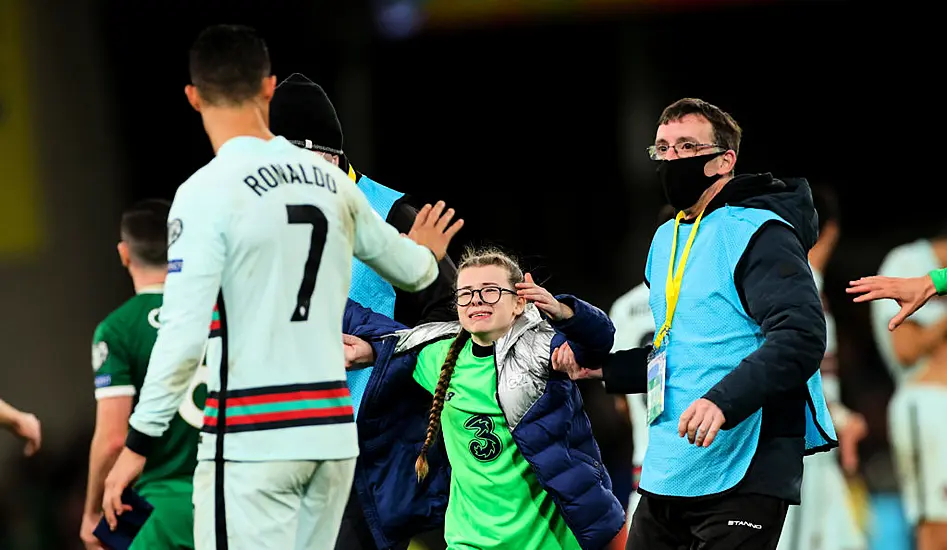 Fai Waives €3,000 Fine For Girl (11) Who Ran Onto Pitch To Meet Ronaldo