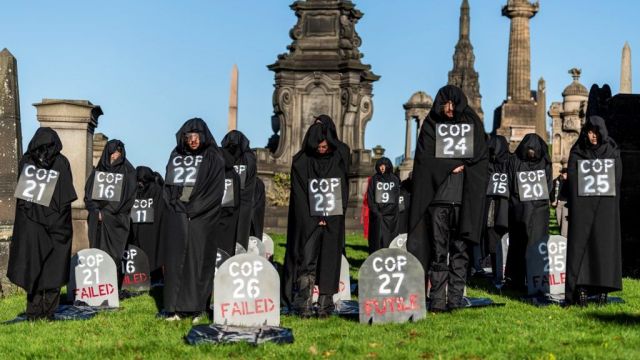 Extinction Rebellion Conducts ‘Funeral Ceremony’ For Cop26