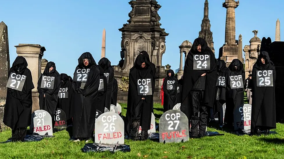 Extinction Rebellion Conducts ‘Funeral Ceremony’ For Cop26