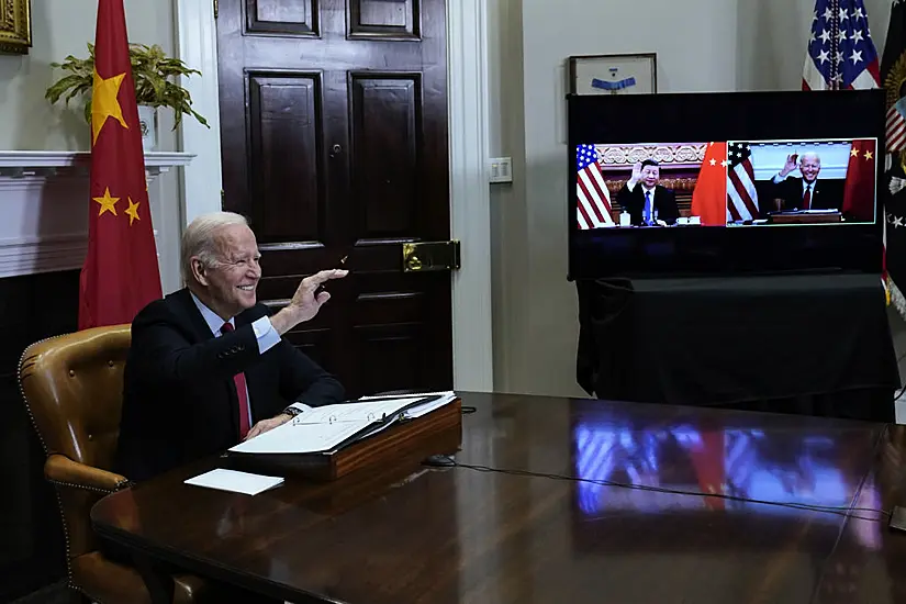 Joe Biden And Xi Jinping Hold Virtual Summit