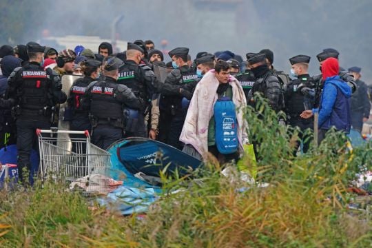 French Police Evict Hundreds Of People From Migrant Camp Near Dunkirk