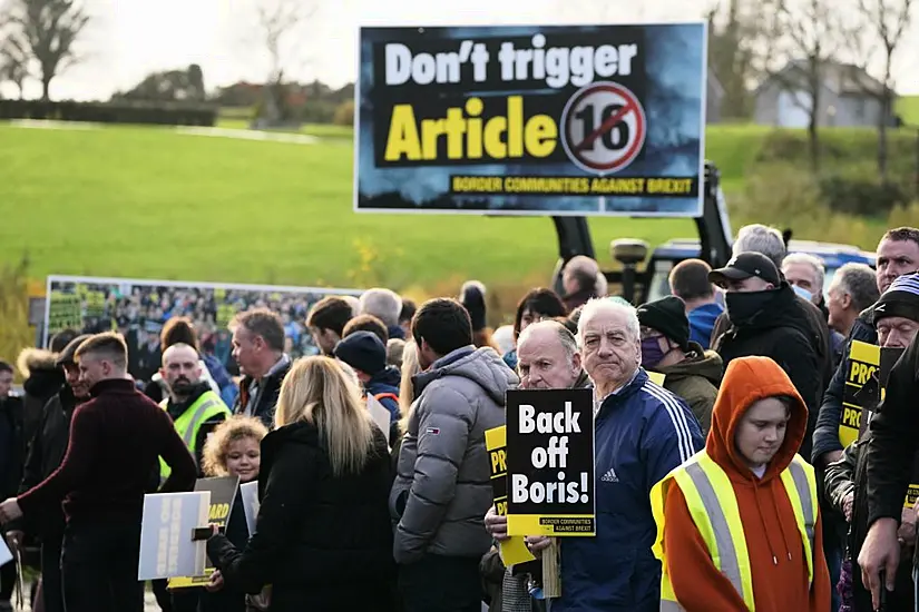 Campaigners At Border Call For Ni Protocol To Be Protected