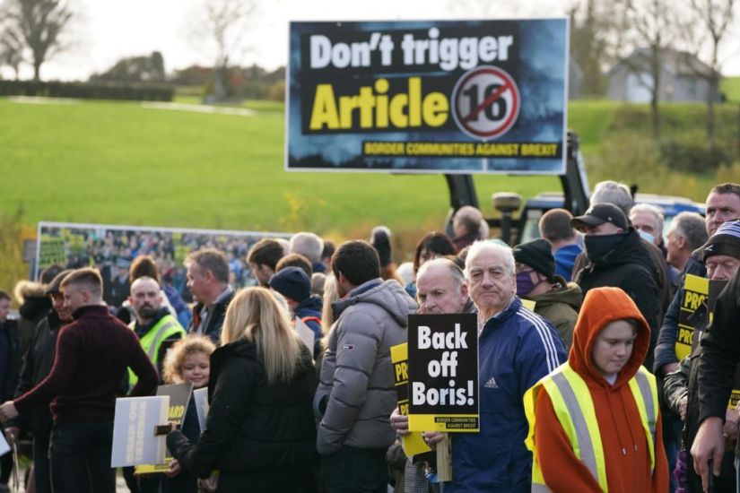 Campaigners At Border Call For Ni Protocol To Be Protected