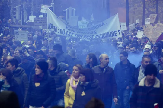 Tens Of Thousands Protest Against Belgium’s Tighter Covid Rules
