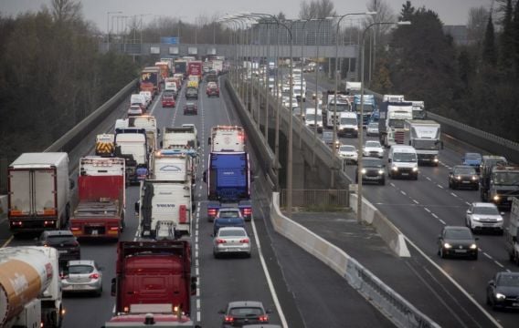 M50 Traffic Jam: Severe Delays After Seven-Vehicle Crash During Morning Rush Hour