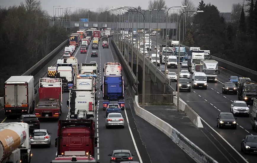 M50 Traffic Jam: Severe Delays After Seven-Vehicle Crash During Morning Rush Hour