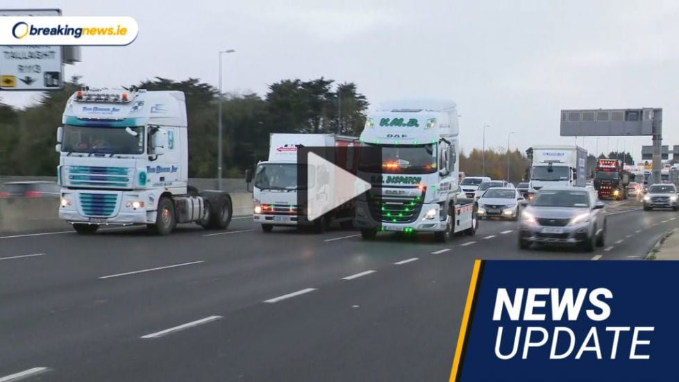 Video: Truckers In Dublin For Fuel Protest; ‘Polar Air’ Set To Hit Ireland On Friday
