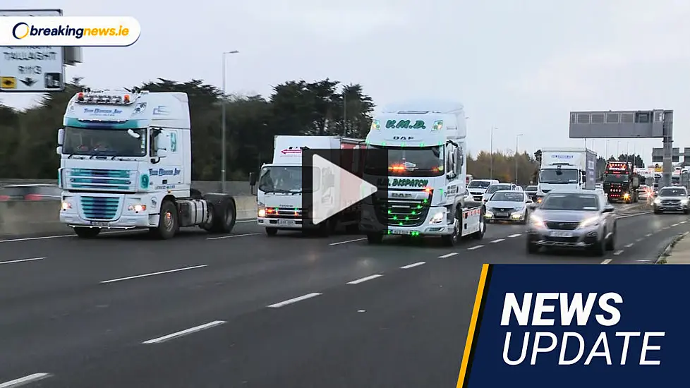 Video: Truckers In Dublin For Fuel Protest; ‘Polar Air’ Set To Hit Ireland On Friday