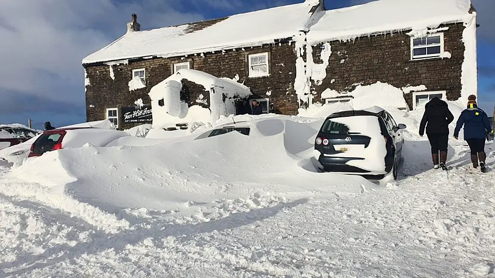 Guests Return Home After Three Nights Trapped At Snowed-In Pub