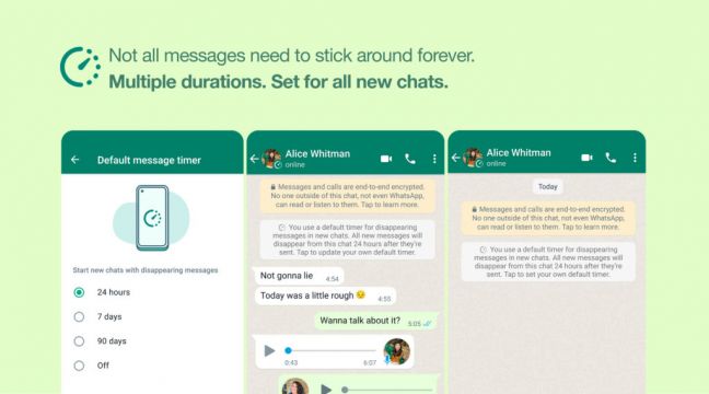 Whatsapp Expands Disappearing Messages Tool