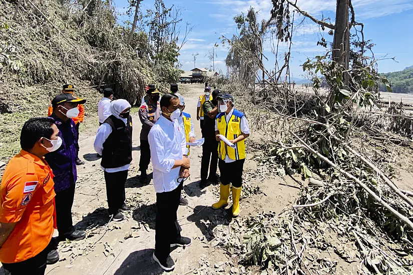 Indonesian President Visits Eruption Survivors And Vows To Rebuild