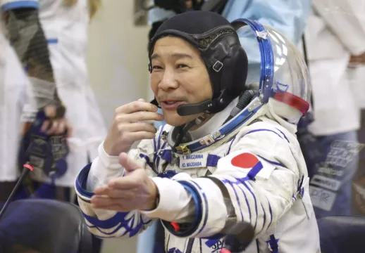 Japanese Tycoon Takes Off For International Space Station