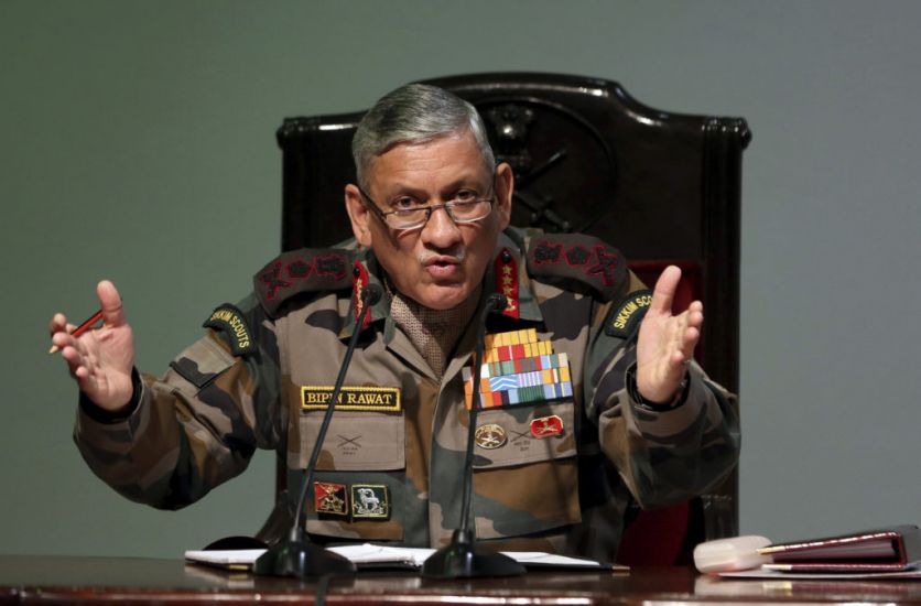Helicopter Carrying Indian Military Chief Crashes