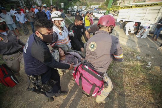 At Least 55 People Dead After Truck Carrying Migrants Crashes In Mexico