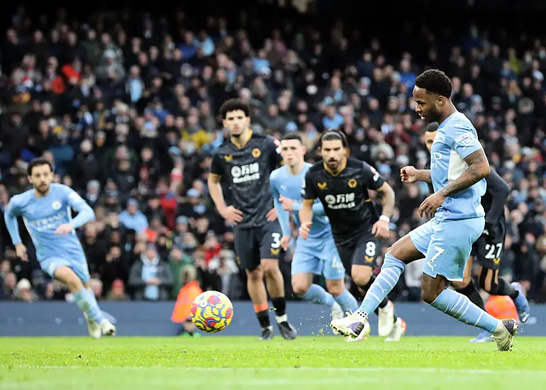 Raheem Sterling’s Landmark Goal Earns Manchester City Victory Over 10-Man Wolves