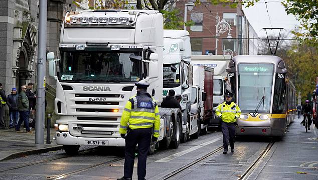 Truckers’ Fuel Protest Clogging Up Dublin City Is ‘Not The Way To Do Business’