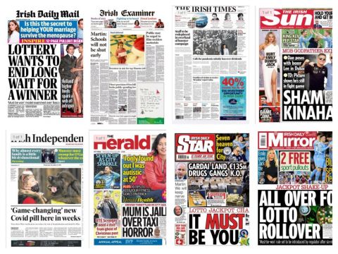 What's In The Papers: Wednesday's Front Pages