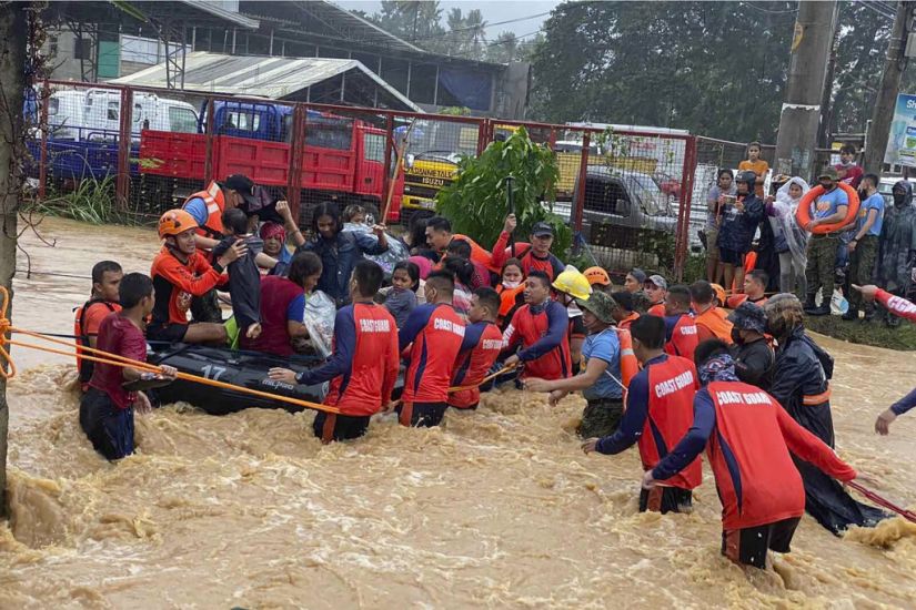 Residents Trapped On Roofs As Typhoon Leaves 12 Dead In Philippines