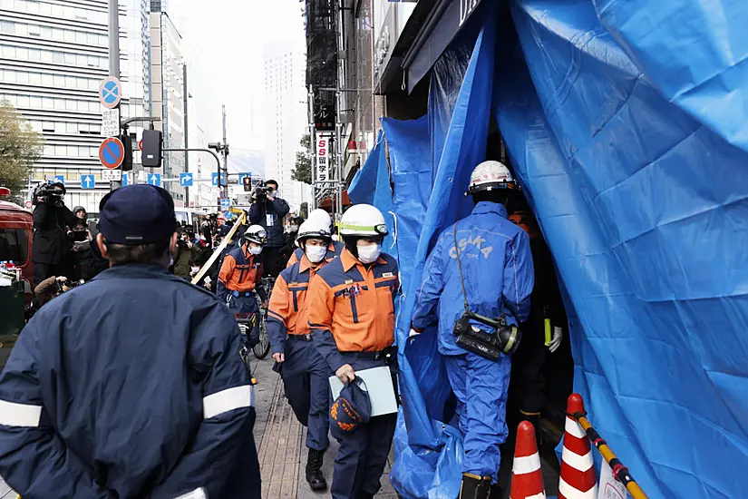 Police Search House Of Man Linked To Fire That Killed 24 In Osaka Building