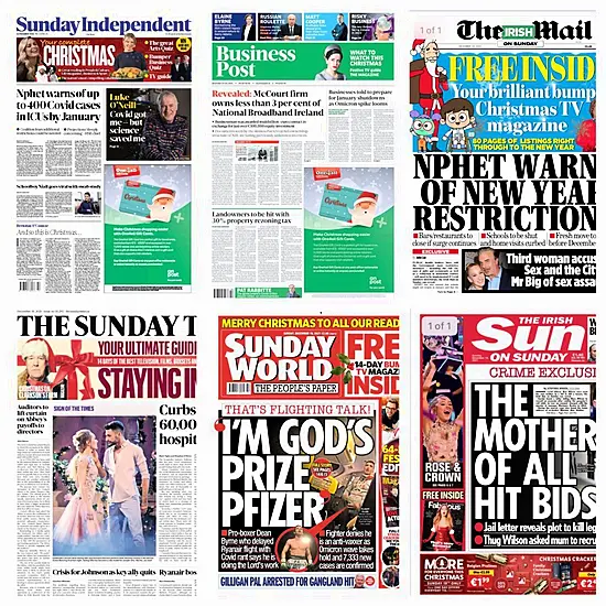 What The Papers Say: Sunday's Front Pages