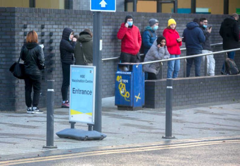 Hundreds Queue For Covid Vaccines As Walk-In Booster Centres Open For Over 40S