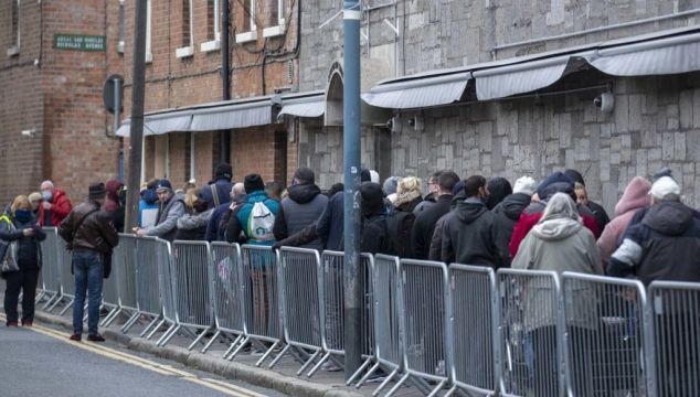 Over 3,000 People Queue For Christmas Food Vouchers In Dublin