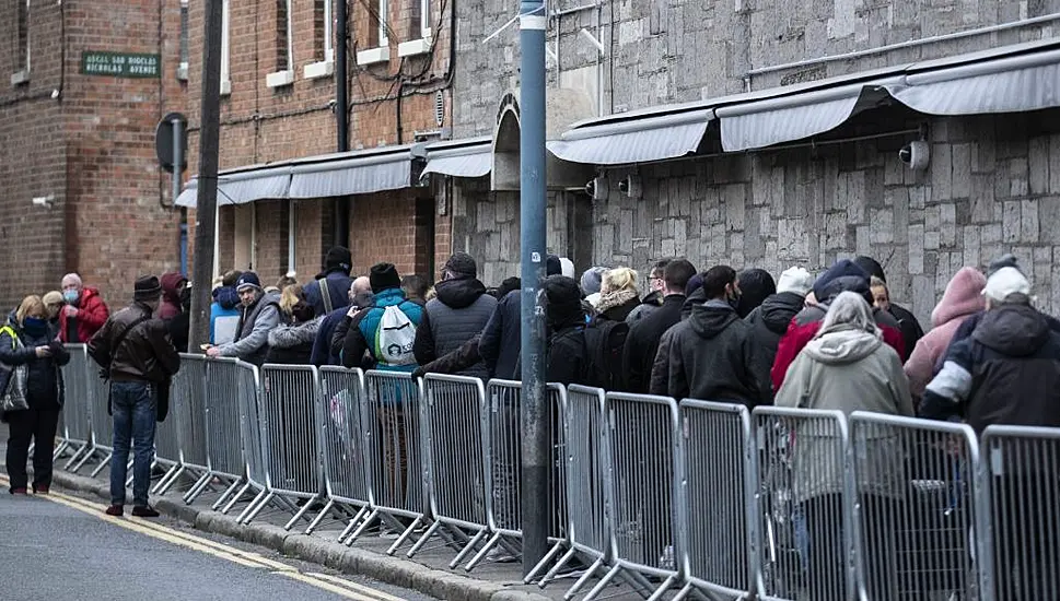 Over 3,000 People Queue For Christmas Food Vouchers In Dublin