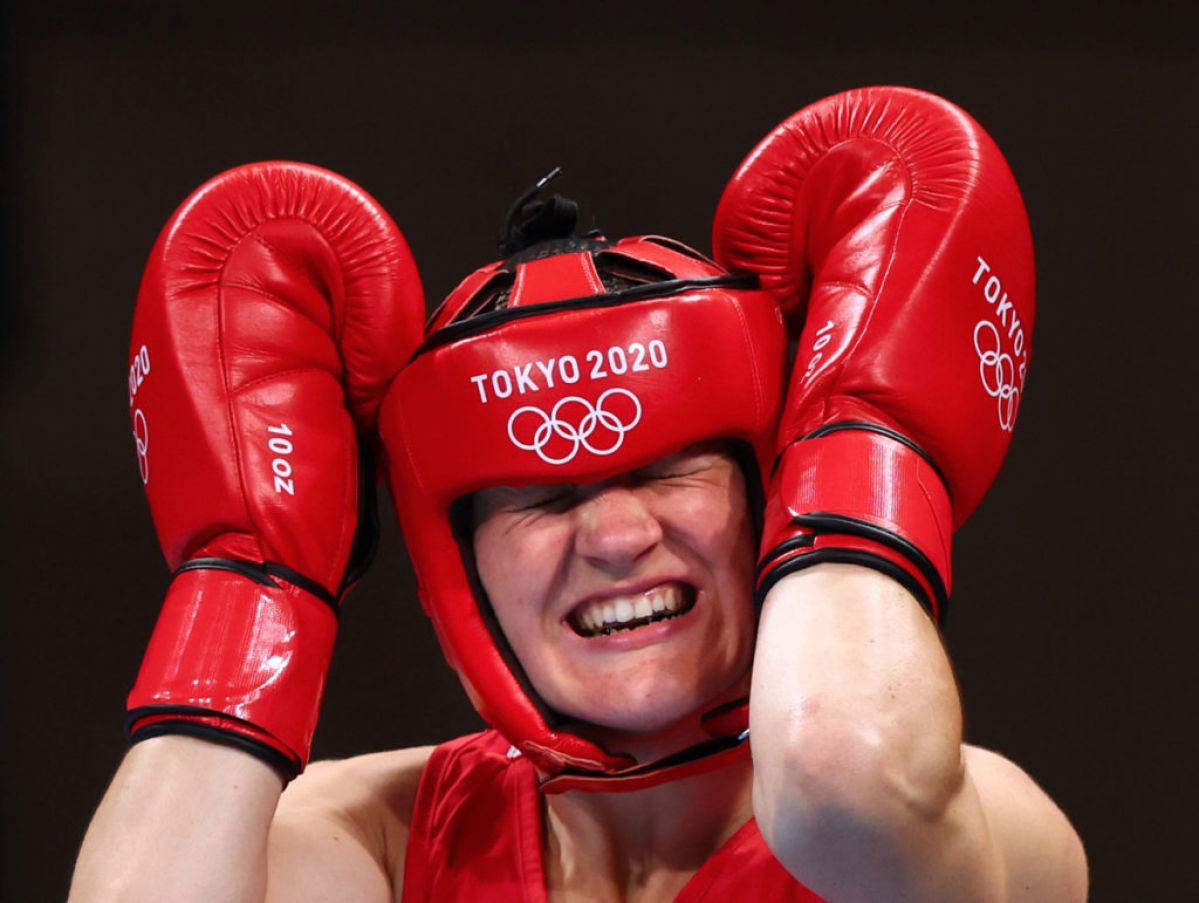 Olympic Gold Medallist Kellie Harrington Before Her Fight Against Rebecca Nicoli At The 2020 Tokyo Games. ©Inpho/James Crombie