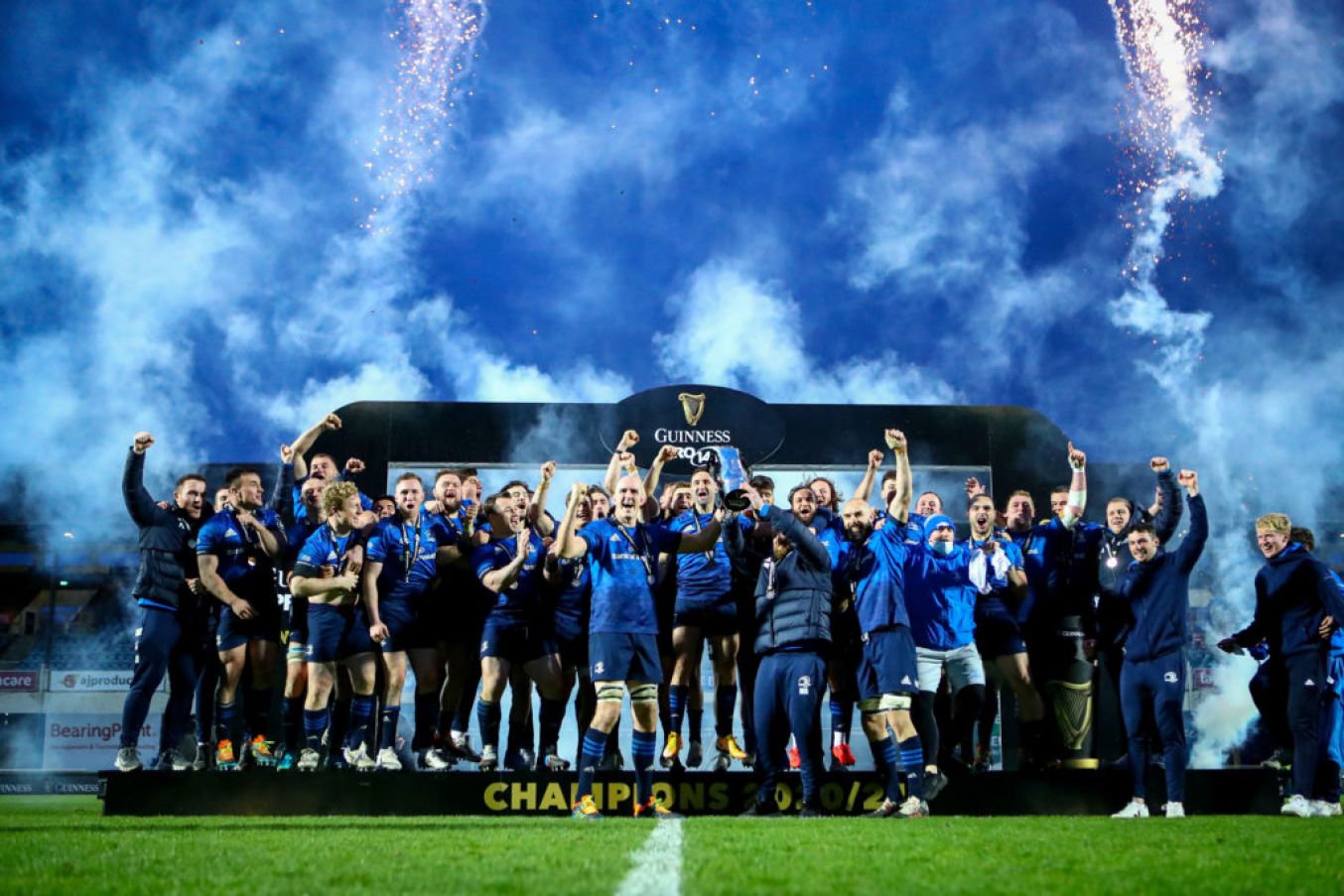The Leinster Team Celebrate As Guinness Pro14 Champions After Beating Munster In The Final. ©Inpho/James Crombie