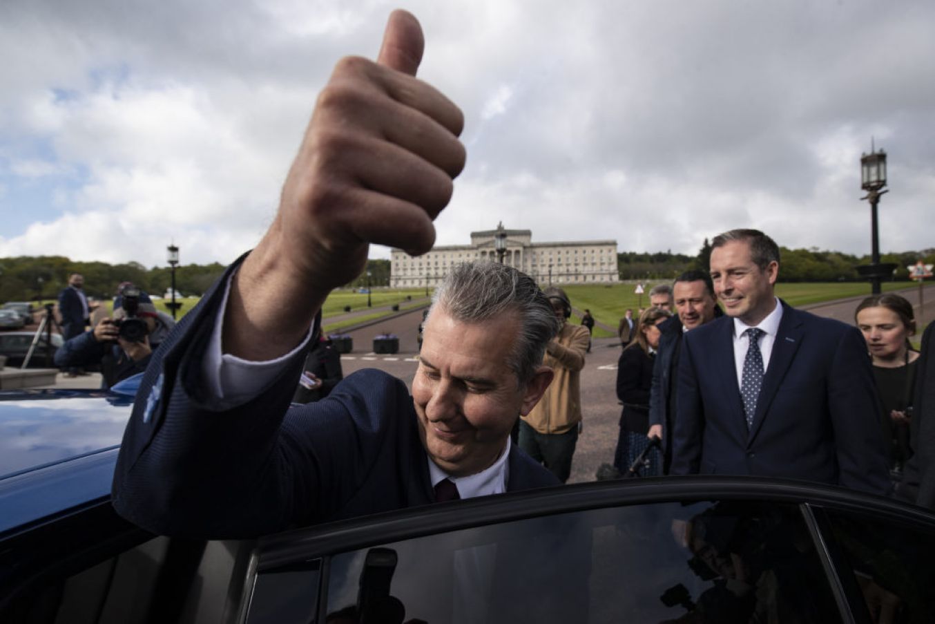 Newly Elected Dup Leader Edwin Poots Leaving Stormont In May. Poots Lasted Three Weeks In The Role. Photo: Pa